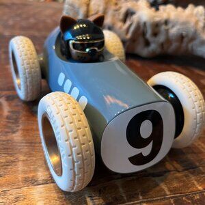 Playforever Midi Scrambler Toy Car With Cat Driver In Blue & White